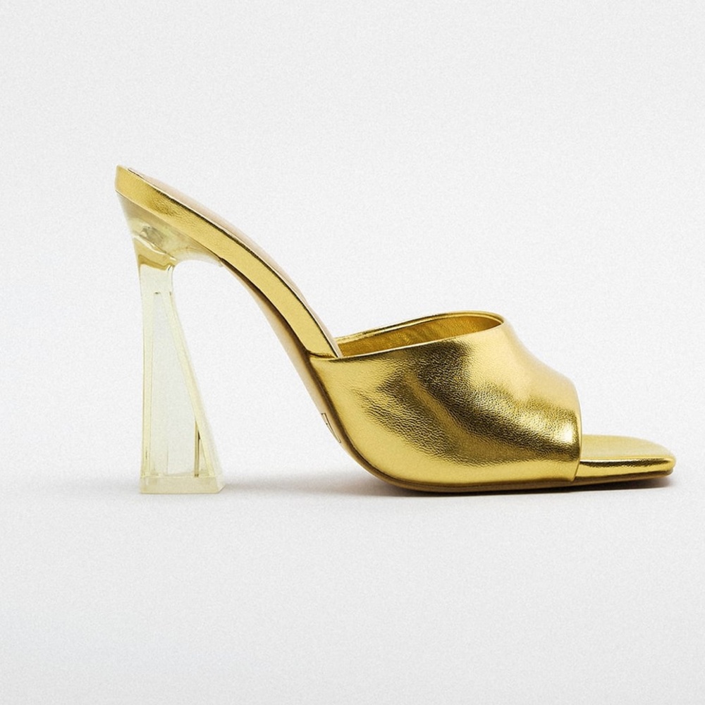 Zara methacrylate high heel mules